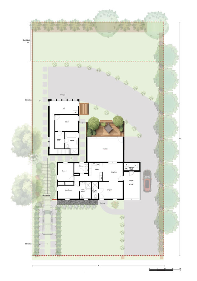Site Plan Floor Plan ADU Loft Site Plan Floor Plan ADU Loft