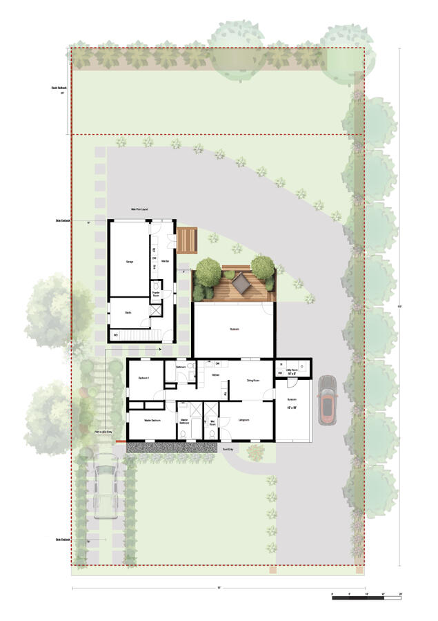 Site Plan Floor Plan ADU Main Level Site Plan Floor Plan ADU Main Level